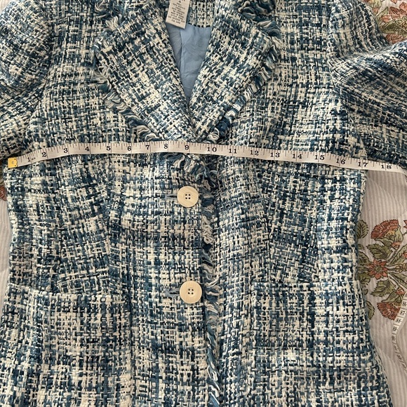 Chadwicks Navy and White Tweed Blazer - Picture 13 of 16